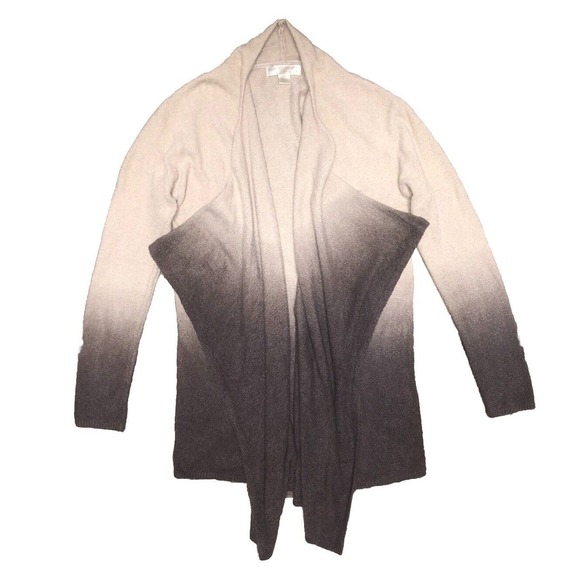Barefoot Dreams Calypso Wrap Cardigan Womens S/M Stone/Cocoa‎ Ombre Chic Lite - Picture 1 of 11